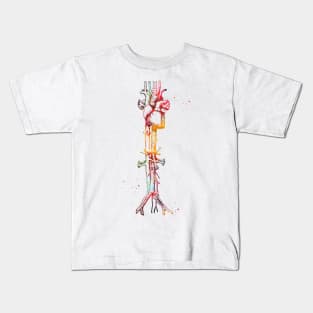 Aorta vein and heart Kids T-Shirt